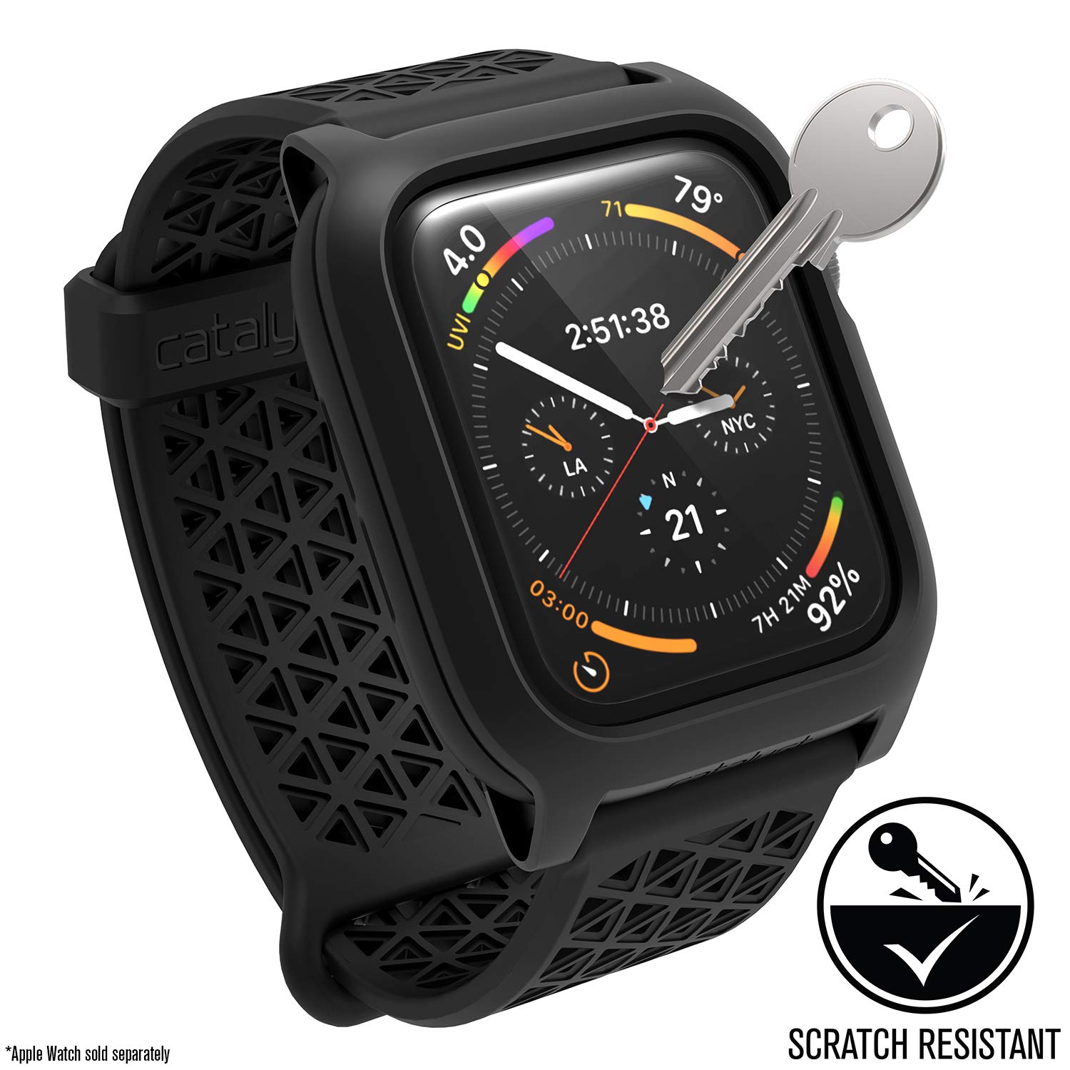 Catalyst 2X Screen Protector for Apple Watch Series 4 44mm Fingerprint Free, Microfiber Cleaning Cloth Included - iWatch Apple Accessories - Image 3