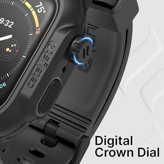 Catalyst 330ft Waterproof Case for Apple Watch Series SE 6/5/4 44mm, 100%, Premium Soft Silicone Watch Band, Shock Proof Rugged Protective case, Microfiber Cloth Included – (Grey) - Image 4