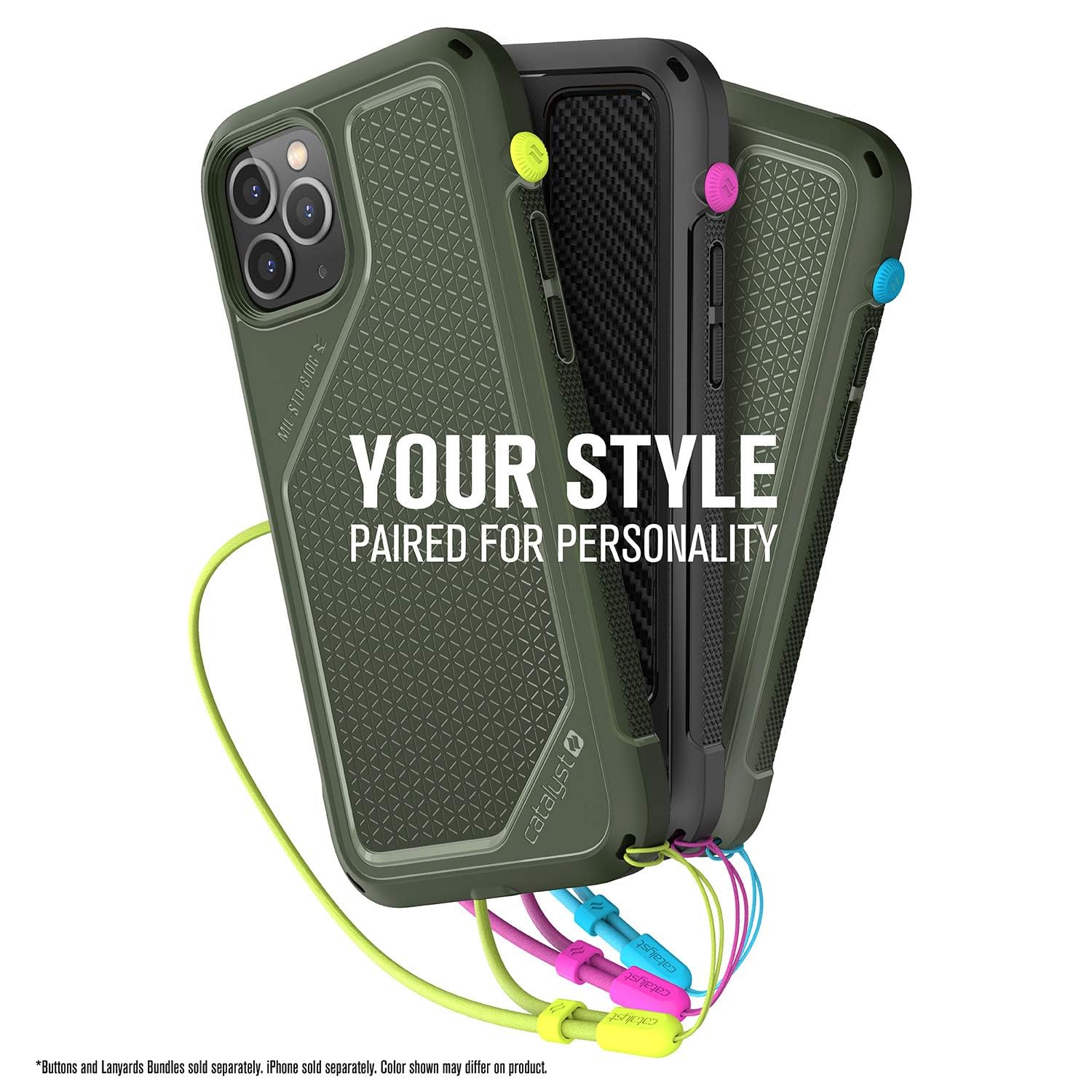 Catalyst Accessories Buttons & Wrist Lanyard iPhone Cases - Neon Pink… - Image 4