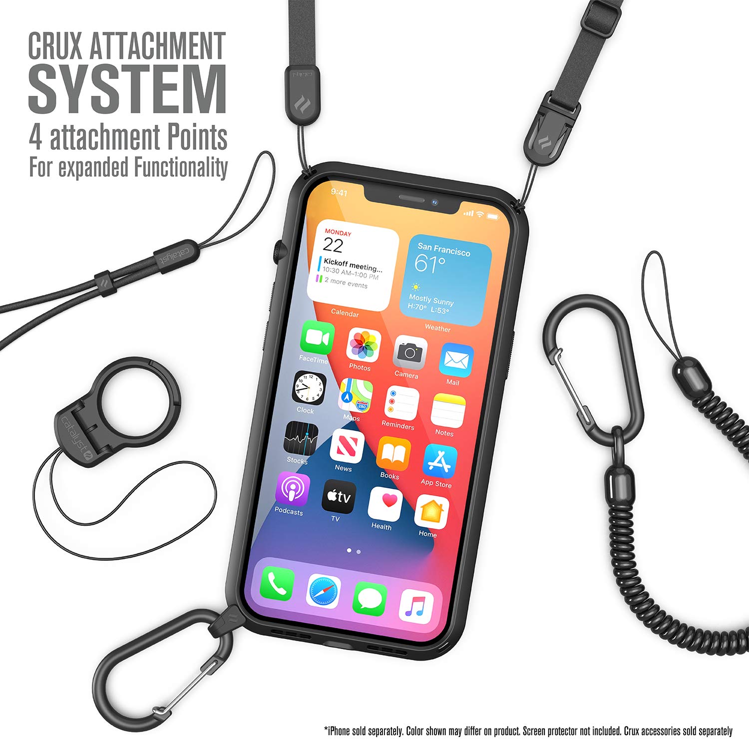 Catalyst Accessories Carabiner & Crux Attachment iPhone Cases - Black - Image 7