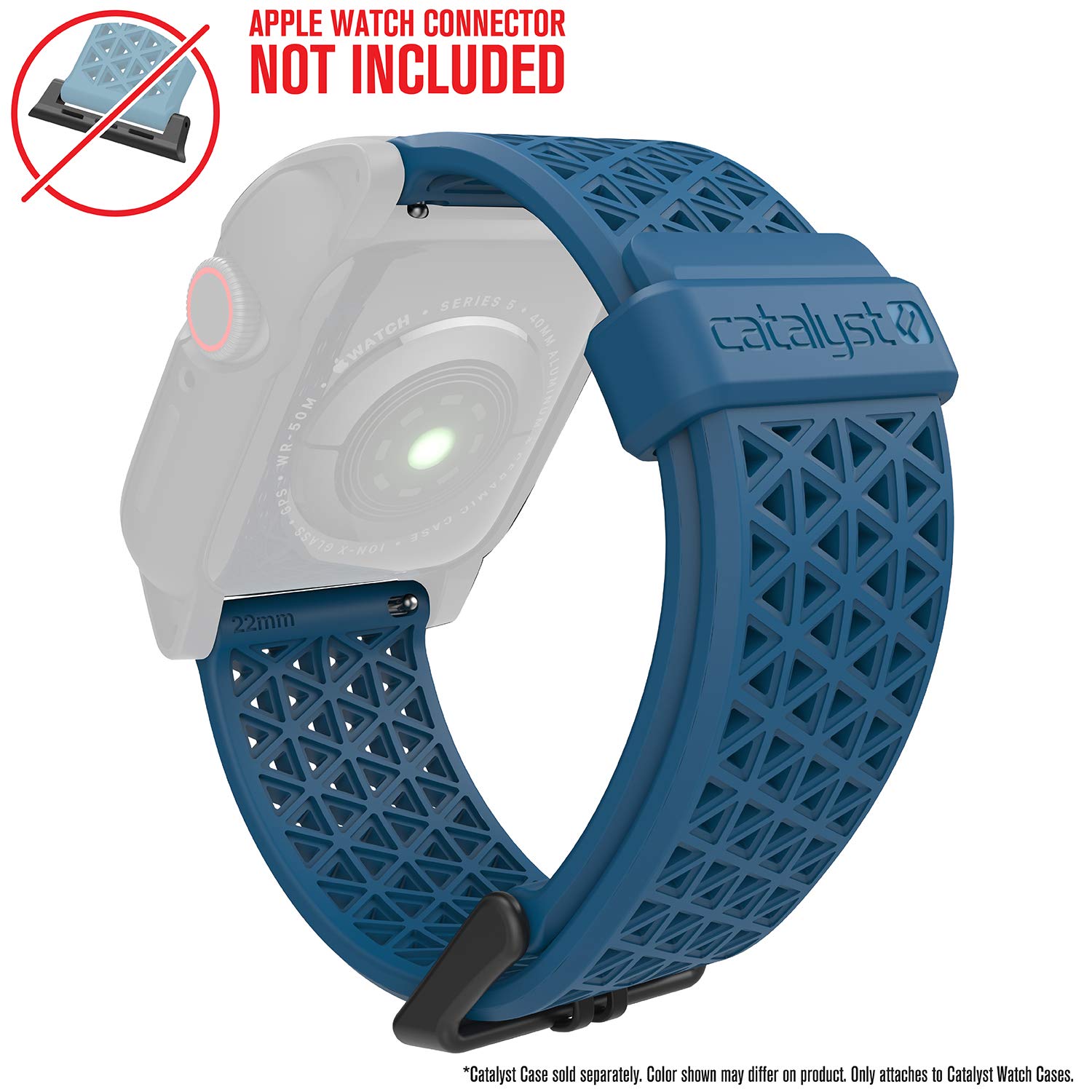 Catalyst - Apple Watch Series 6/5/4/SE (Gen 2/1), 38/40/41mm - Sport Band, Buckle Edition, Hypoallergenic, Breathable, Sports Wristband Replacement Band Without connectors - Army Green - Image 3