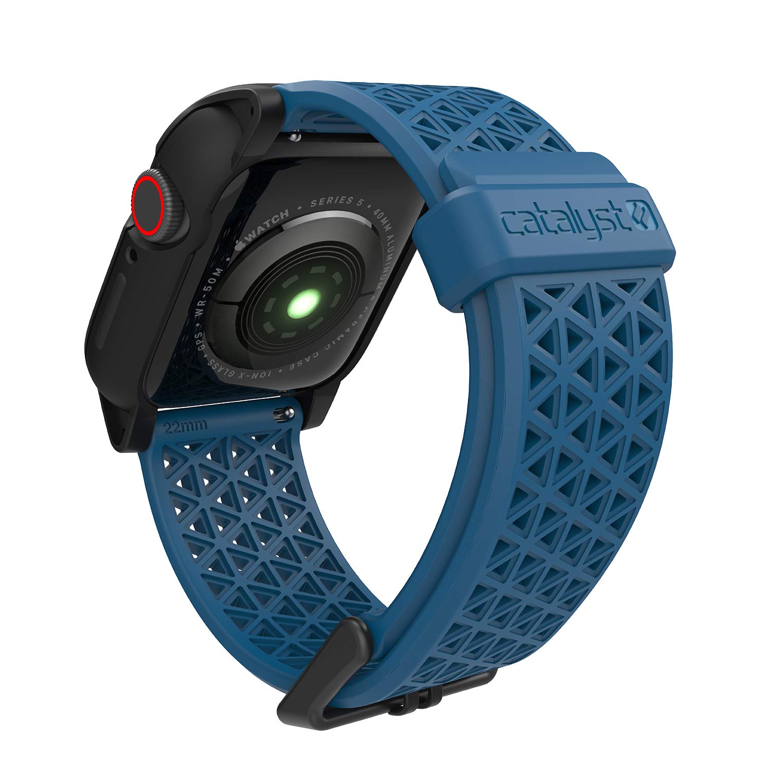 Catalyst - Apple Watch Series 6/5/4/SE (Gen 2/1), 38/40/41mm - Sport Band, Buckle Edition, Hypoallergenic, Breathable, Sports Wristband Replacement Band Without connectors - Army Green - Image 6