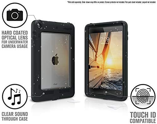 Catalyst Case for iPad mini 5 Edition 2019, Full Body Protection, Waterproof 6.6ft, Drop Proof 4ft, Kickstand Included, Touch ID, Built-in Screen Protector, iPad case for Kids - Stealth Black - Image 5