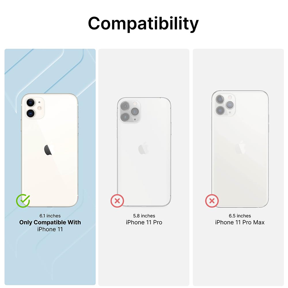 Catalyst - Case for iPhone 11 Case with Clear Back, Heavy Duty 10ft Drop Proof, Truss Cushioning System, Rotating Mute Switch Toggle, Compatible with Wireless Charging, Lanyard- Blueridge/Sunset - Image 2