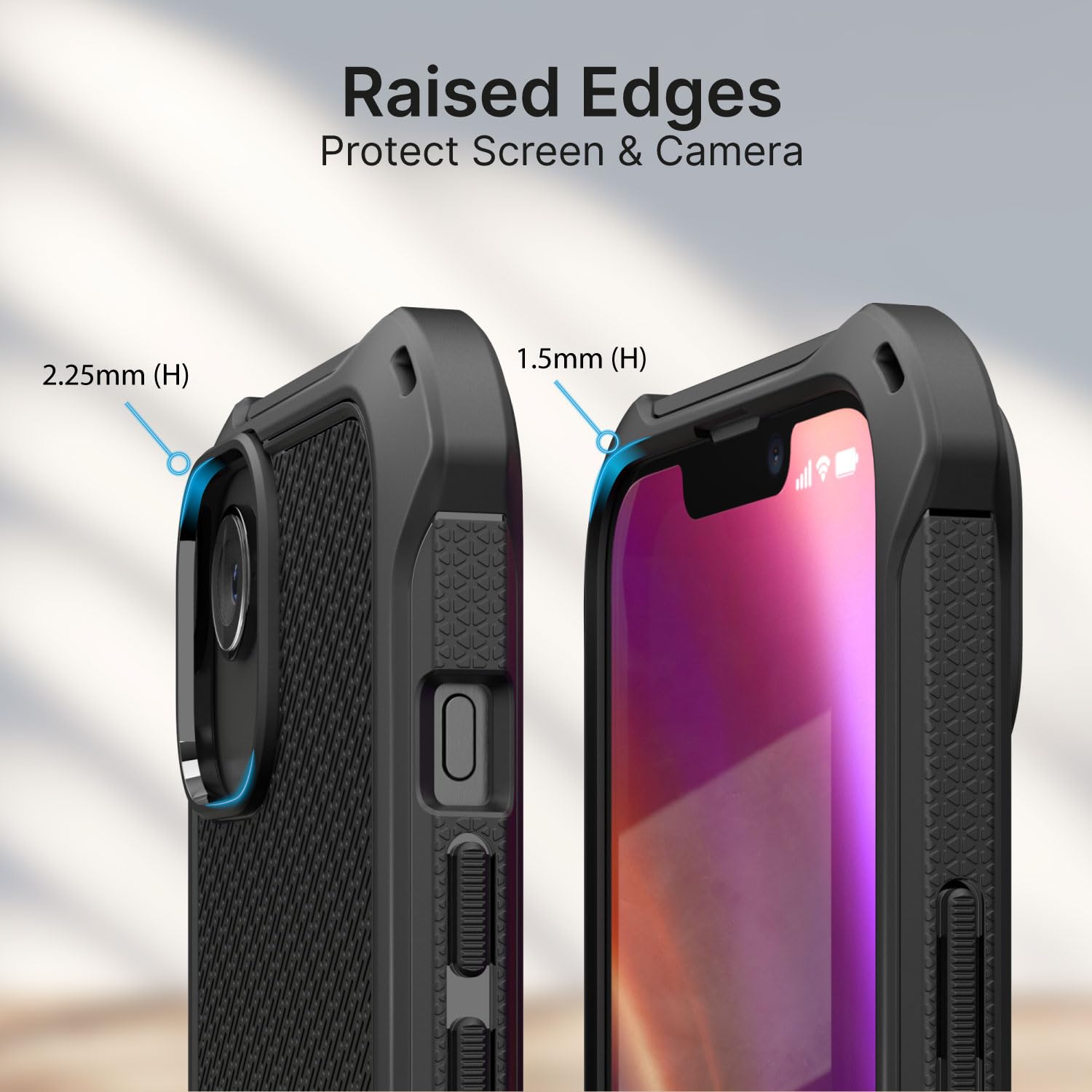 Catalyst Crux Case for iPhone 16E, for iPhone 16E Case Compatible with Wireless Charging, Fingerprint Resistant, Durable, Drop Proof, Easy to Install, Easy to Hold, Lanyard Included - Stealth Black - Image 7