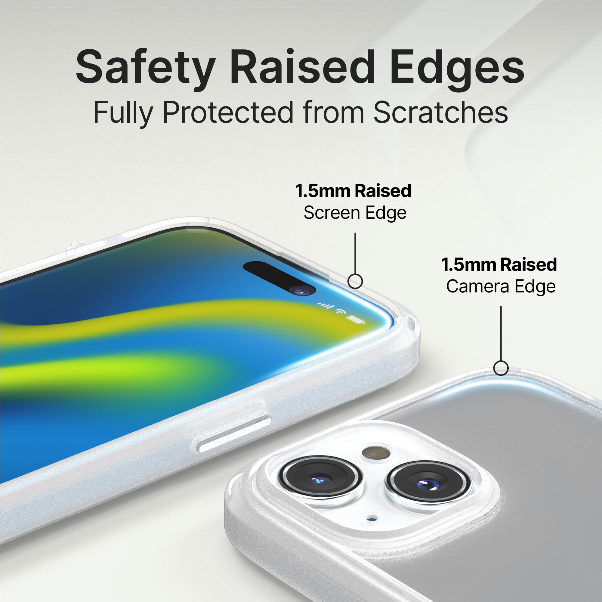 Catalyst Influence Case for iPhone 14, Compatible with MagSafe, Drop Proof, Fingerprint Resistant, Durable, Easy to Clean and Install, 30% Louder Forward Audio. Lanyard Included - Frosted - Image 4