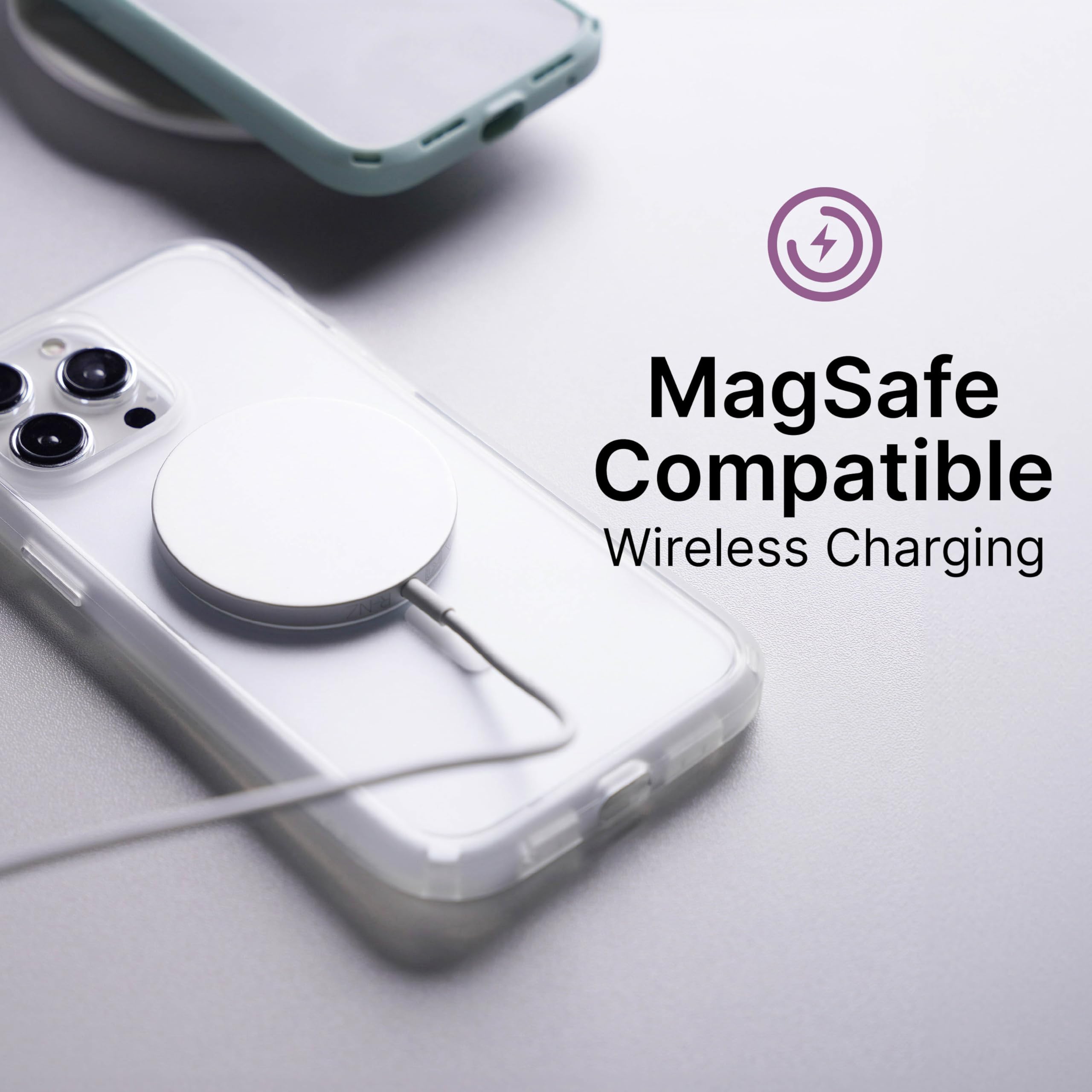 Catalyst Influence Case for iPhone 14 Pro, Compatible with MagSafe, Drop Proof, Fingerprint Resistant, Durable, Easy to Clean and Install, 30% Louder Forward Audio. Lanyard Included - Frosted - Image 10