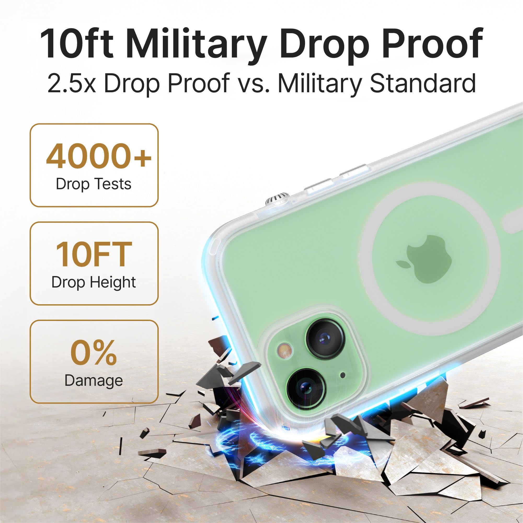 Catalyst Influence Case for iPhone 15 Plus, Military Grade Protection Case for iPhone 15 Plus with Magsafe, Wireless Charging Compatible Case with Lanyard, Fingerprint Resistant, Louder Audio Clear - Image 3