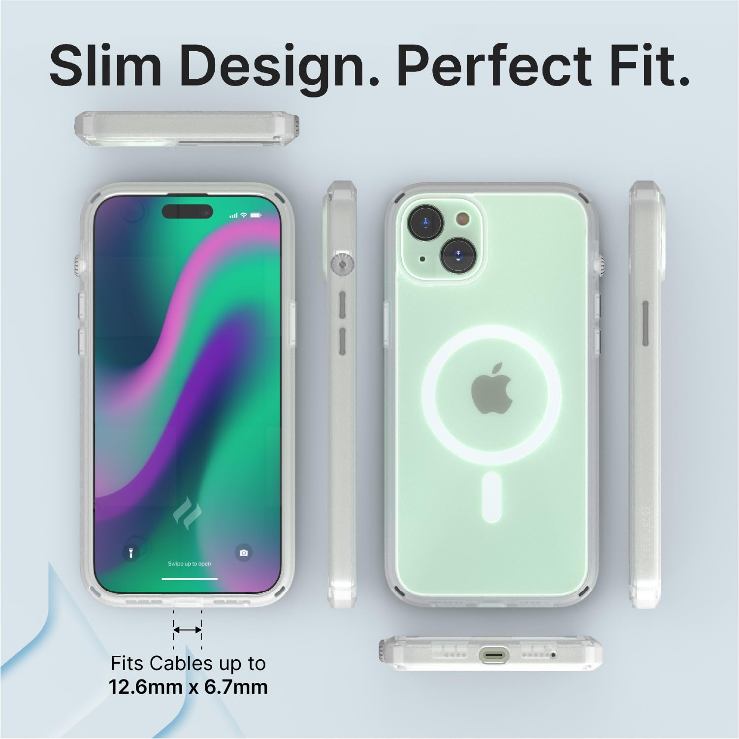 Catalyst Influence Case for iPhone 15 Plus, Military Grade Protection Case for iPhone 15 Plus with Magsafe, Wireless Charging Compatible Case with Lanyard, Fingerprint Resistant, Louder Audio Clear - Image 9