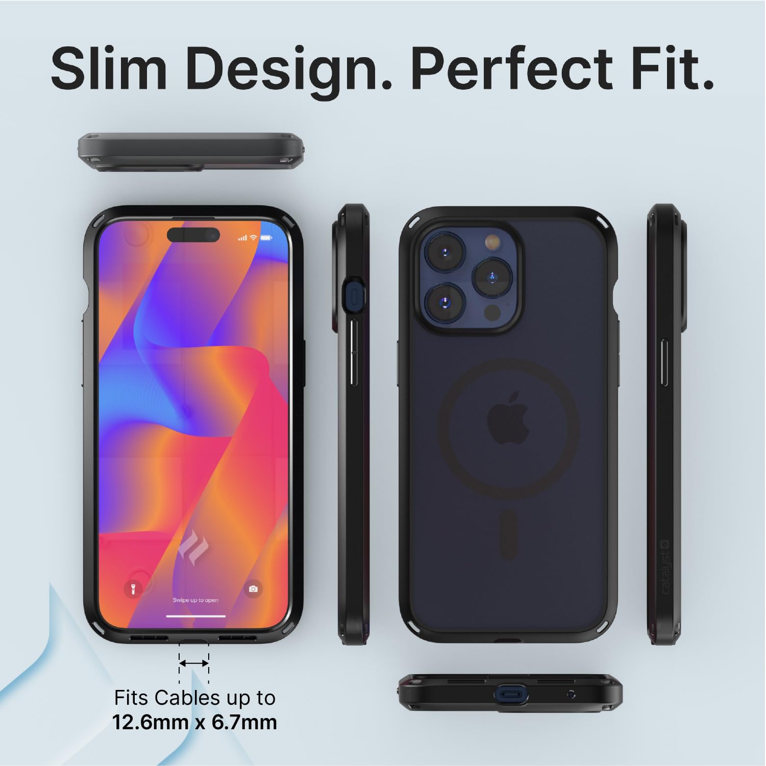 Catalyst Influence Case for iPhone 15 Plus, Military Grade Protection Case for iPhone 15 Plus with Magsafe, Wireless Charging Compatible Case with Lanyard, Fingerprint Resistant, Louder Audio Clear - Image 9