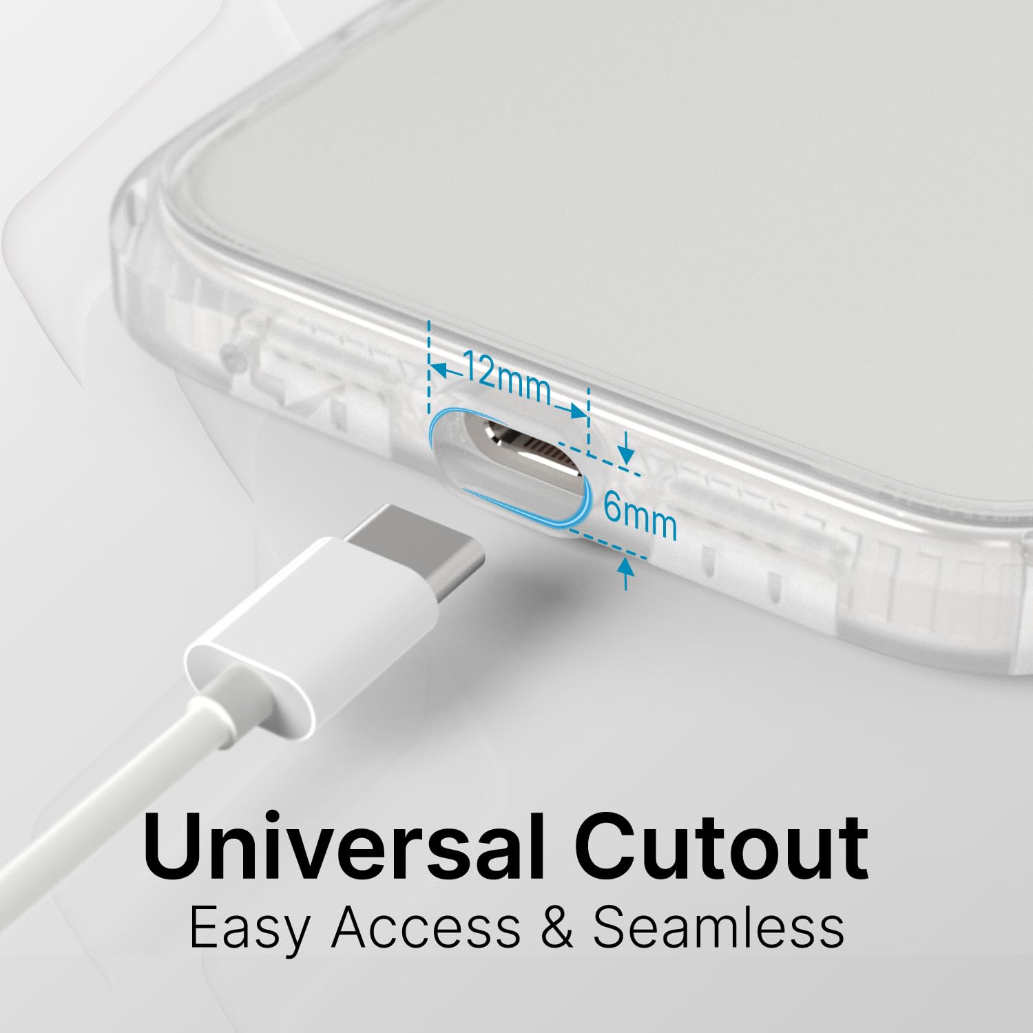 Catalyst Influence Case for iPhone 16 Pro Max, 2.5X Higher Drop Proof, Non-Slip Frosted Edges and Non Magsafe Crystal Clear Back, Raised Edges Protection, 30% Louder Forward Audio, Lanyard Included - Image 7