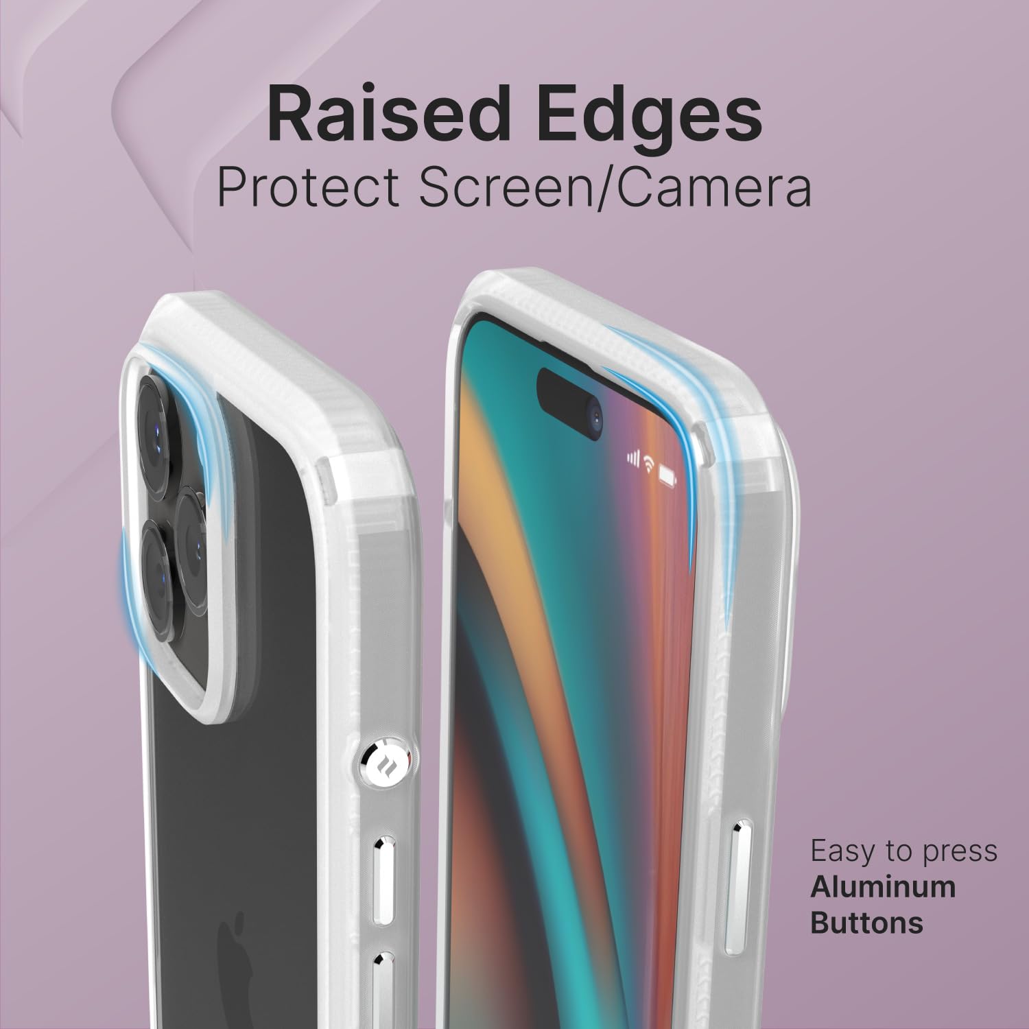 Catalyst Influence Case for iPhone 16 Pro Max, 2.5X Higher Drop Proof, Non-Slip Frosted Edges and Non Magsafe Crystal Clear Back, Raised Edges Protection, 30% Louder Forward Audio, Lanyard Included - Image 9