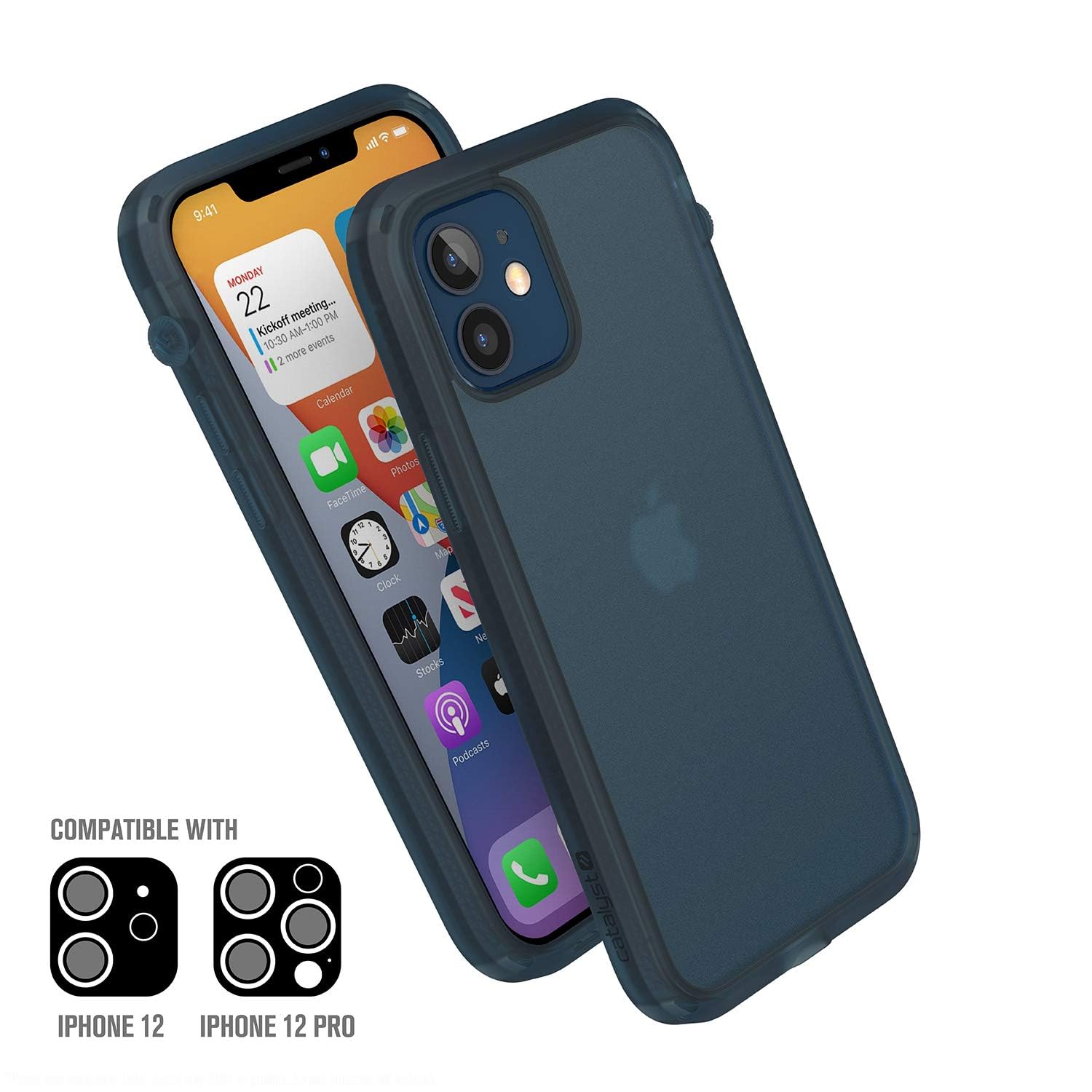 Catalyst Influence Series Case Designed for iPhone 12/12 Pro, Patented Rotated Mute Switch, 10ft Drop Proof, Crux Accessories Attachment System – Tactical Blue - Image 4