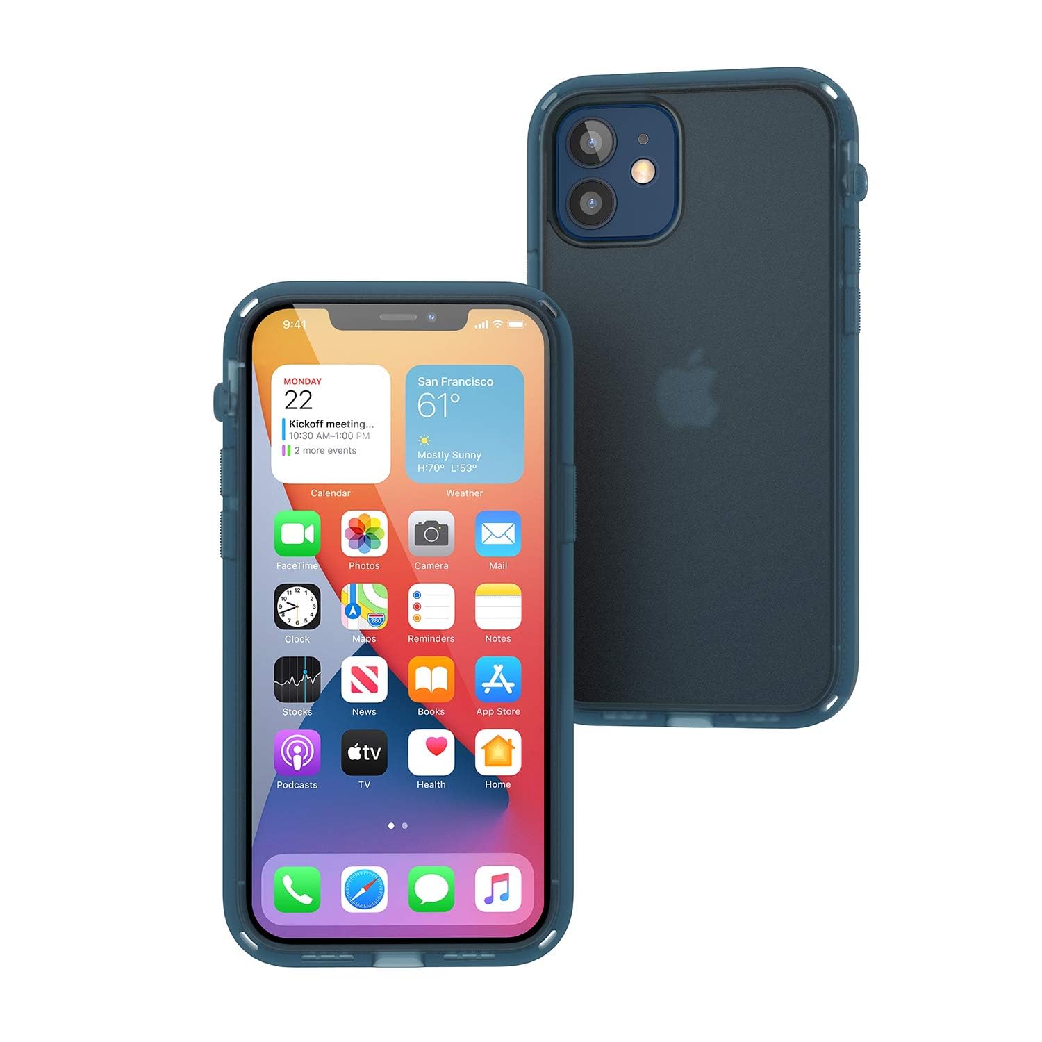 Catalyst Influence Series Case Designed for iPhone 12/12 Pro, Patented Rotated Mute Switch, 10ft Drop Proof, Crux Accessories Attachment System – Tactical Blue - Image 6