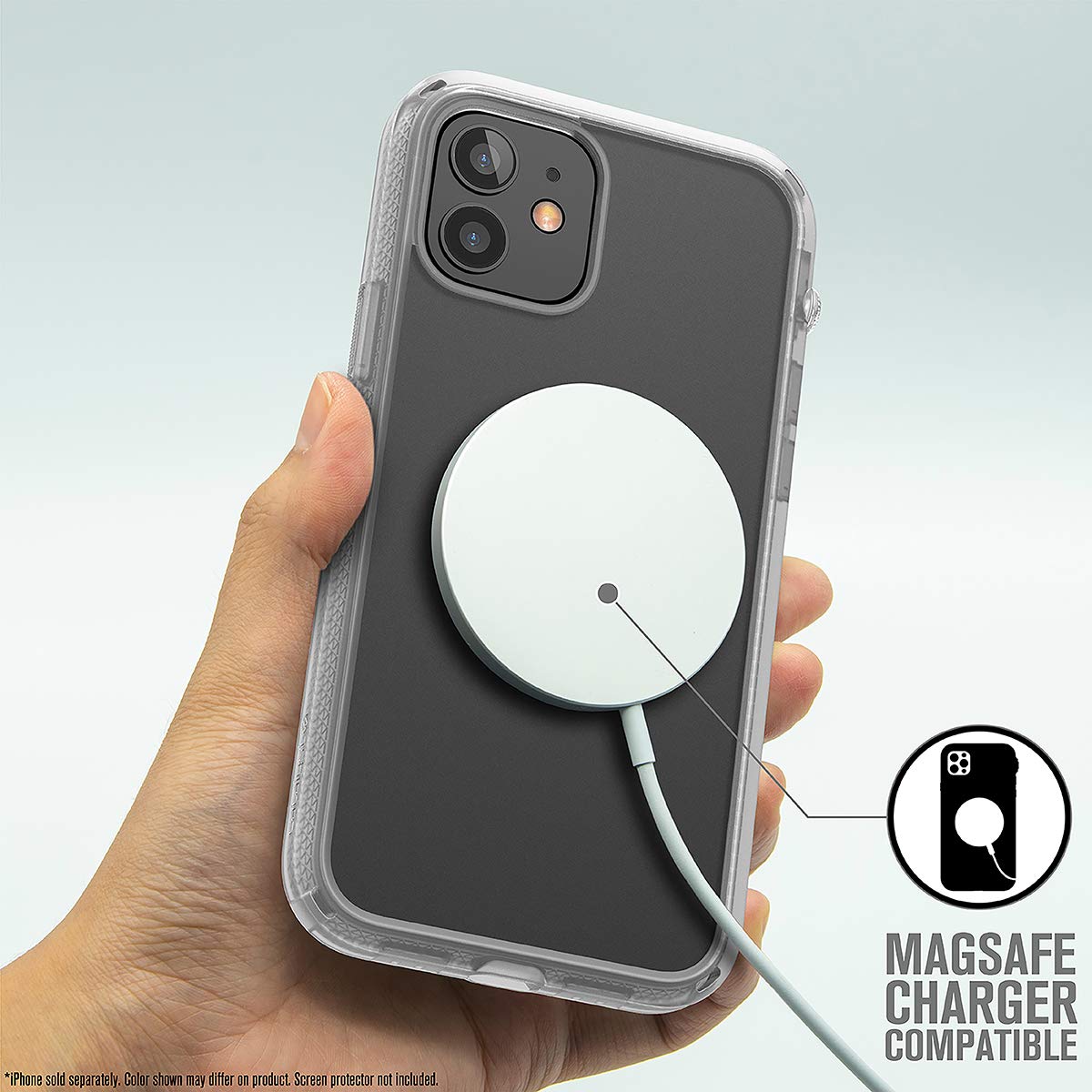 Catalyst Influence Series Case Designed for iPhone 12/12 Pro, Patented Rotated Mute Switch, 10ft Drop Proof, Crux Accessories Attachment System – Tactical Clear - Image 5