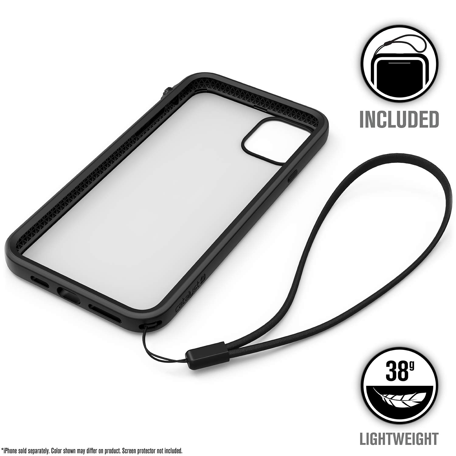 Catalyst Influence Series Case Designed for iPhone 12 Pro Max, Compatible with MagSafe, Patented Rotated Mute Switch, Drop Proof, Crux Accessories Attachment System Tactical Black - Image 4