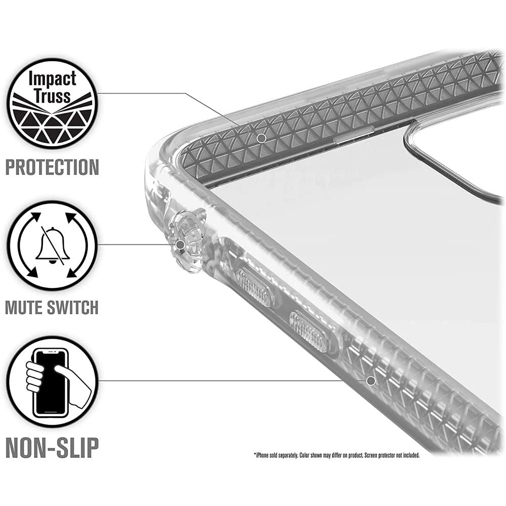 Catalyst - iPhone 11 Pro Case with Clear Back Case, 2M Drop Resistant, Shock Absorption System, Rotary Switch Switch, Wireless Charging, Lanyard- Clear - Image 6