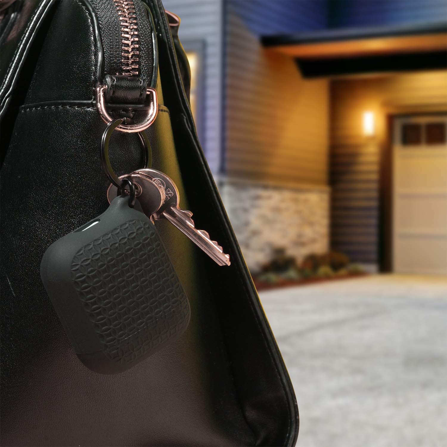 Catalyst, Keyring Case for AirPods 1 & 2 - Silicone AirPods Case with Textured Pattern, Charging Light Visible, Extra Grippy Surface Finish - Image 6