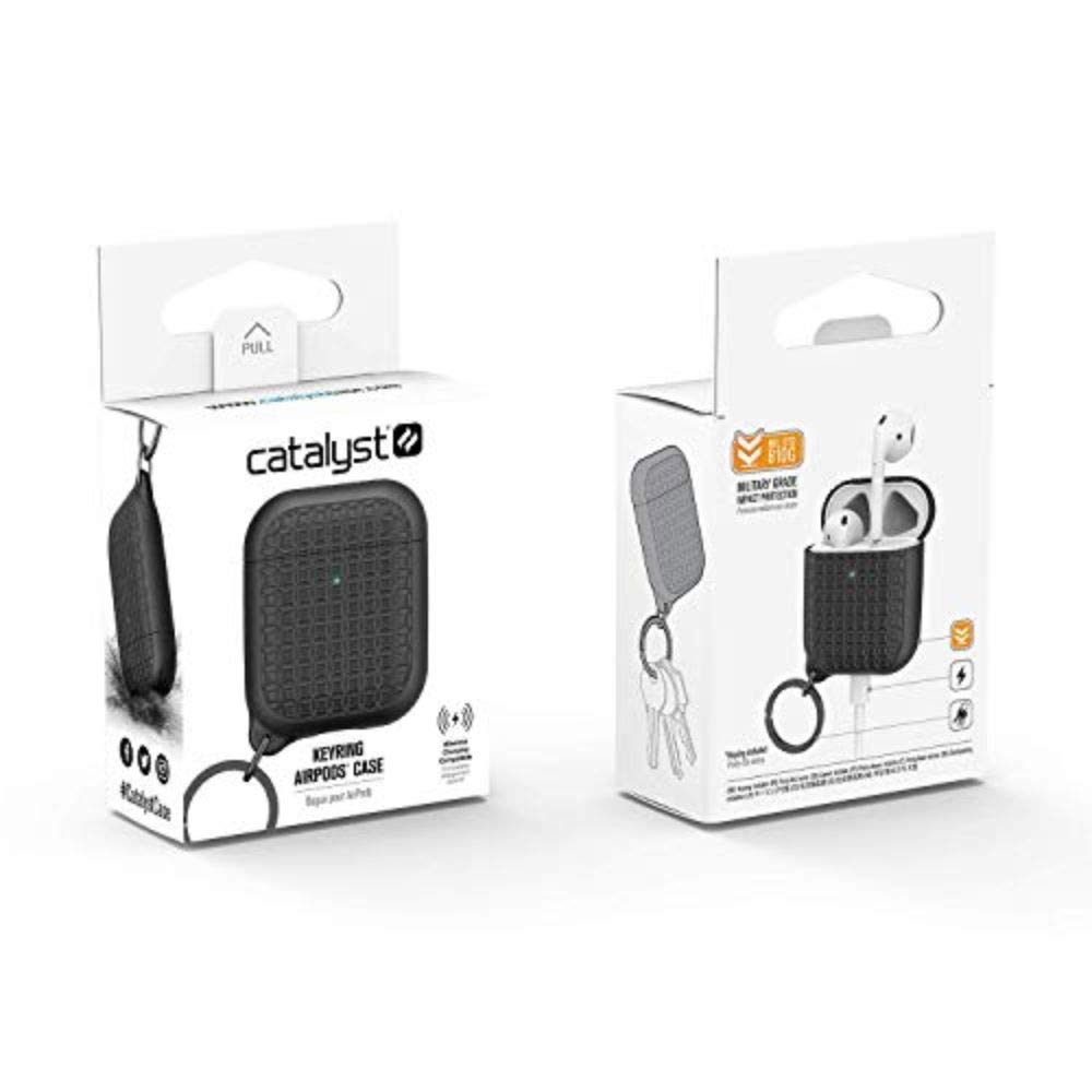 Catalyst, Keyring Case for AirPods 1 & 2 - Silicone AirPods Case with Textured Pattern, Charging Light Visible, Extra Grippy Surface Finish - Image 7