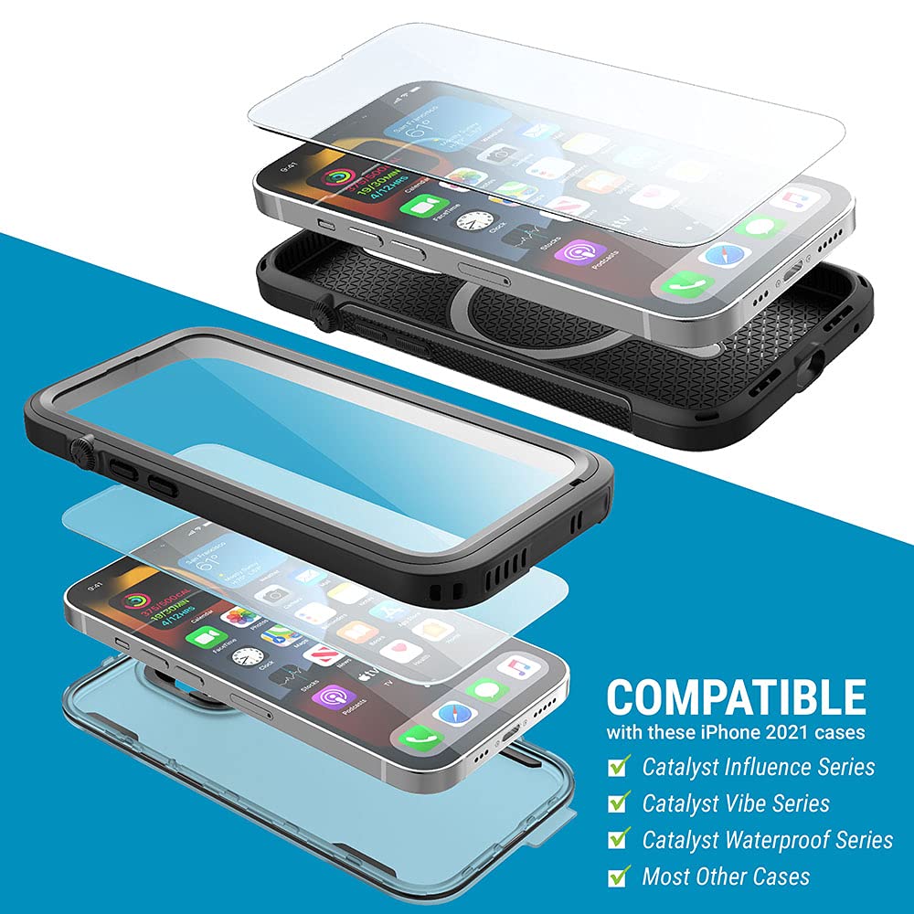 Catalyst Tempered Glass Full Coverage Screen Protector for iPhone 13 Pro Max, Case-Friendly, Compatible with Catalyst Case - Image 5