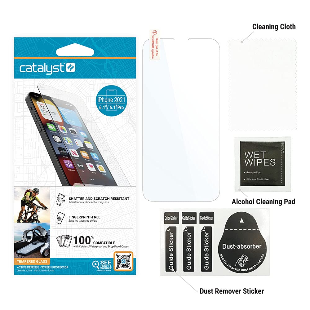 Catalyst Tempered Glass Full Coverage Screen Protector for iPhone 13 Pro Max, Case-Friendly, Compatible with Catalyst Case - Image 6