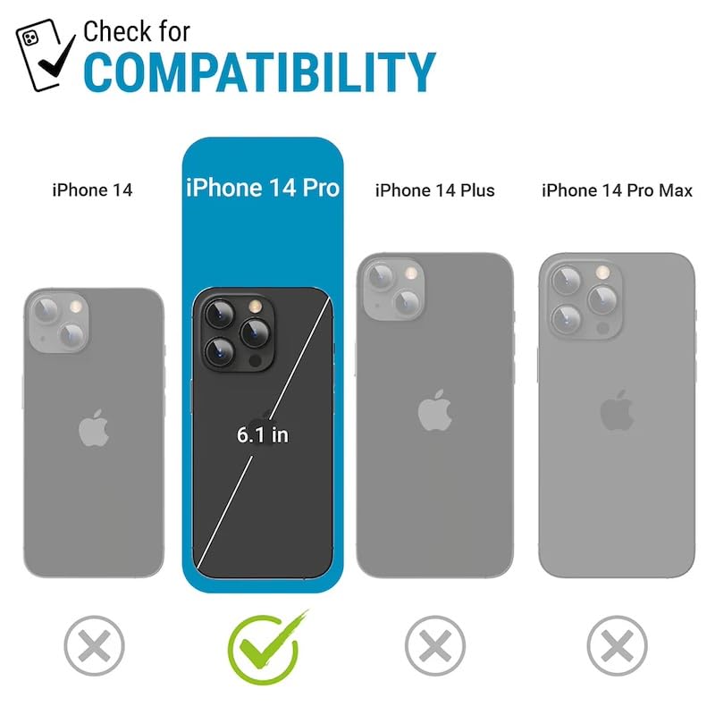 Catalyst Tempered Glass Screen Protector for iPhone 14 Pro, Full Coverage Against Drops, Cracks, Surface Scratches, Case-Friendly, Compatible Case, Touch-Sensitive, Bare-Screen Feel - Image 4