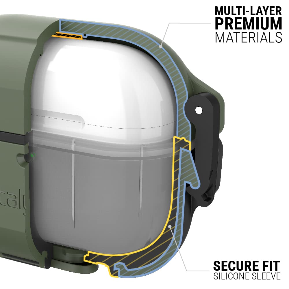 Catalyst Total Protection Case for AirPods 3rd Generation 2022, 330ft Waterproof Case for AirPods 3, Shockproof Cover for AirPods 3rd Generation, Durable Protection for AirPods 3 with Carabiner - Image 6