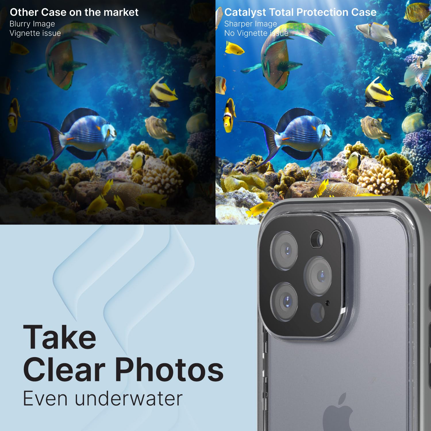 Catalyst Total Protection Case for iPhone 15 Pro Max - 5X More Waterproof iPhone Case, Highly Responsive Screen and Face id, Survives up to 65% Higher Drops Gray - Image 7