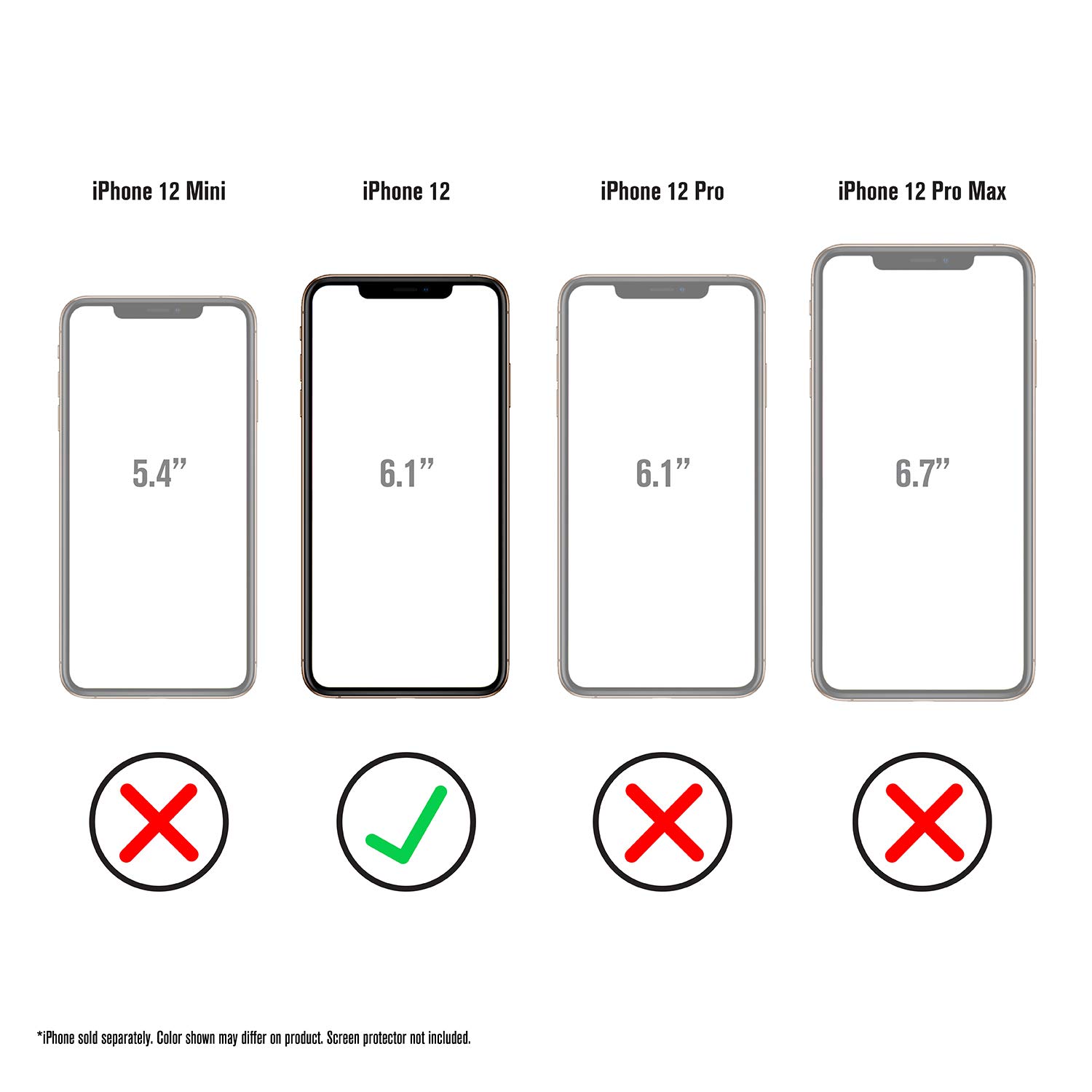 Catalyst Vibe Series Case Designed for iPhone 12/12 Pro, Patented Rotating Mute Switch, 10ft Drop Proof, Compatible with MagSafe, Crux Accessories Attachment System Stealth Black - Image 9