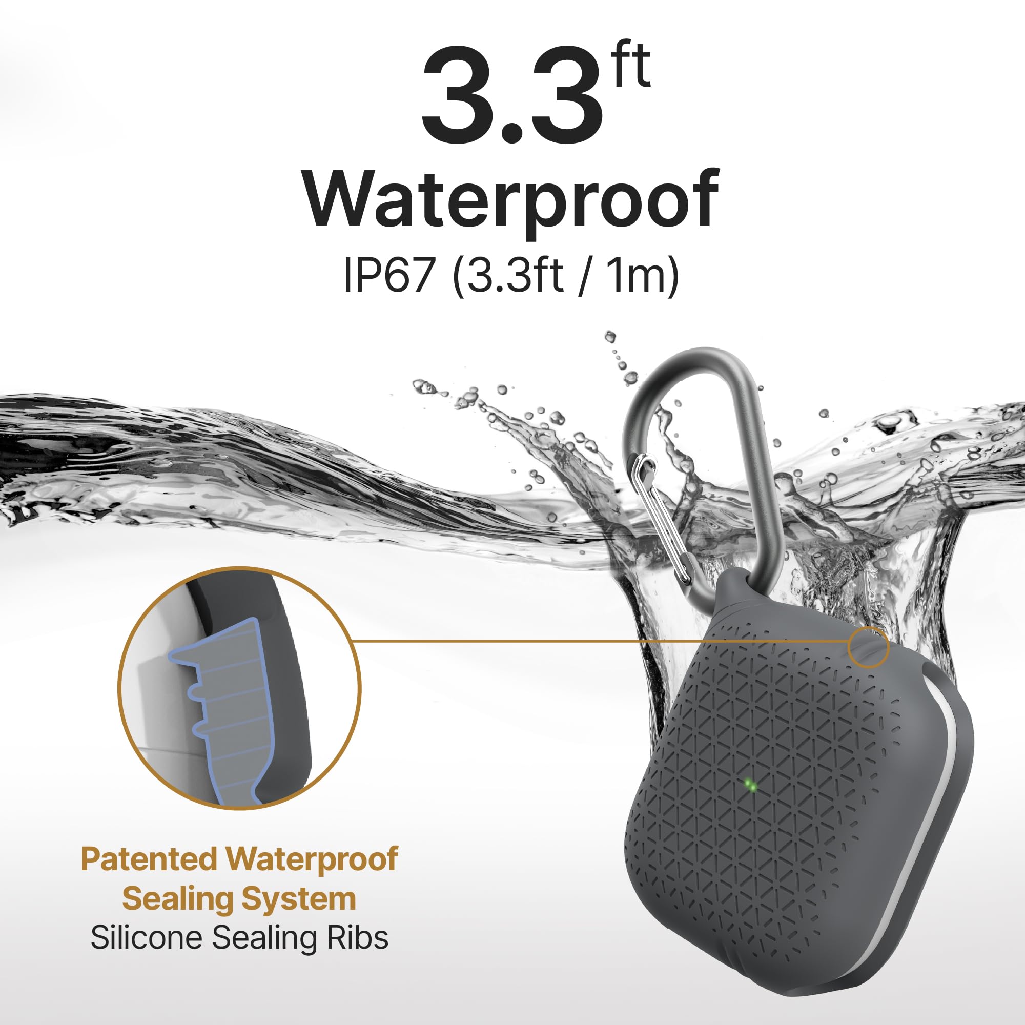 Catalyst Waterproof Case for AirPods 3rd Generation (2021) - Wireless and USB-C Charging Compatible AirPods 3rd Generation Case, Drop Protection AirPod Case 3rd Generation One Piece Design - Image 4