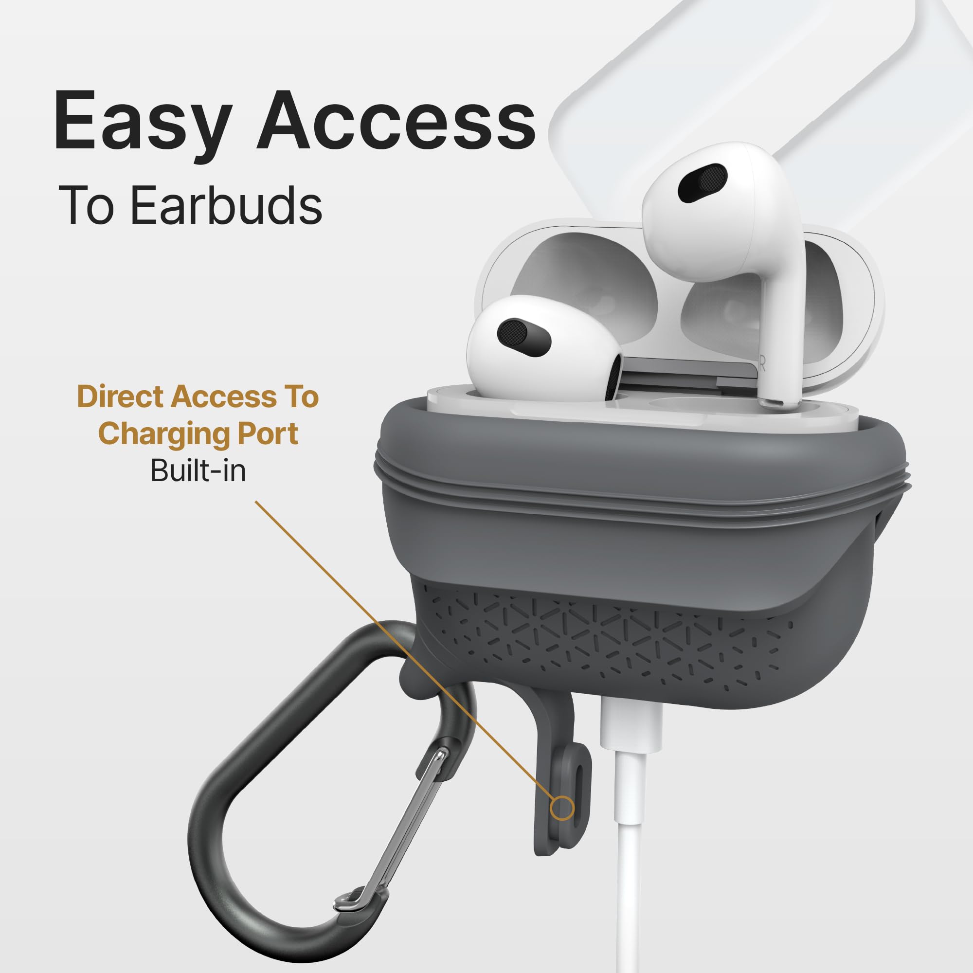 Catalyst Waterproof Case for AirPods 3rd Generation (2021) - Wireless and USB-C Charging Compatible AirPods 3rd Generation Case, Drop Protection AirPod Case 3rd Generation One Piece Design - Image 6