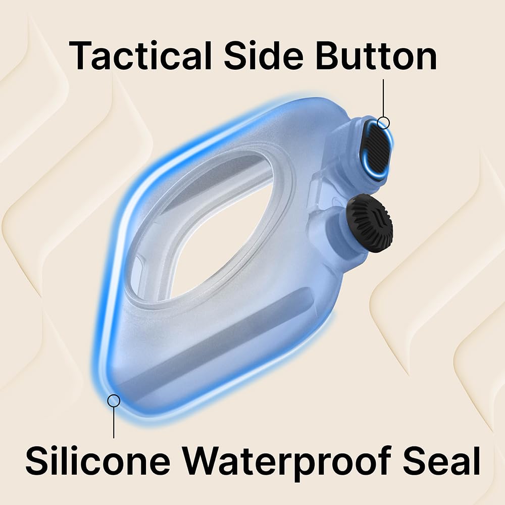 Catalyst Waterproof Case for Apple Watch Series 9/8/7 45mm Case with Silicone Band, Waterproof up to 330ft, Shockproof Against Shocks & Drops up to 6.6ft, Microfiber Cloth Included - Image 8