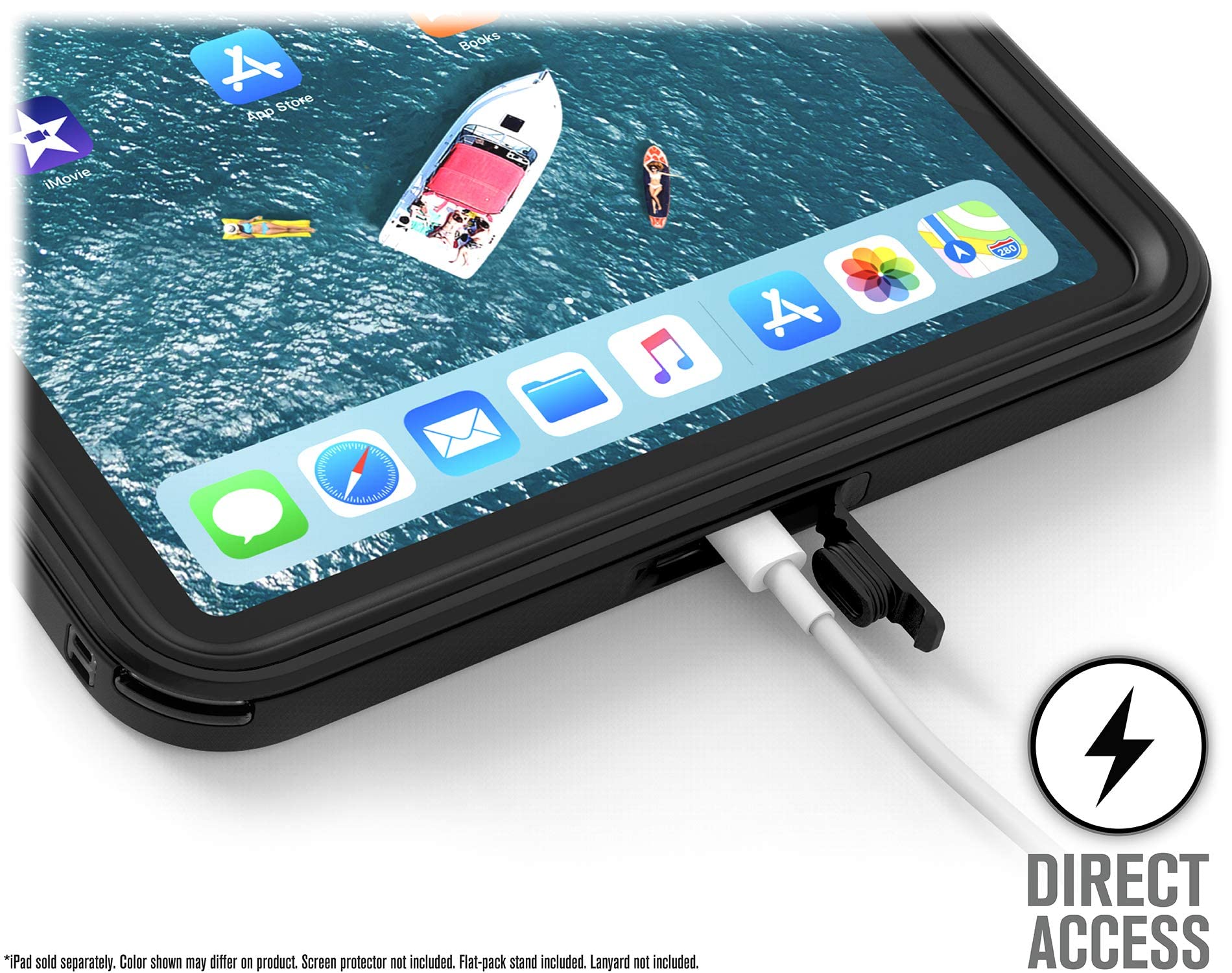 Catalyst Waterproof iPad Case for iPad Pro 11" 2018 Waterproof 6.6 ft - Full Body Protection, Heavy Duty Drop Proof 4ft, Kickstand, True Acoustic Sound Technology, Built-in Screen Protector - Image 8