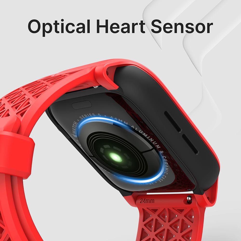 Designed for Apple Watch Series SE, 6, 5, and 4 (44mm) - Locking Edition Case With Sport Band - Drop Proof 9.9ft, Breathable, Rugged, Shock Proof - Image 6