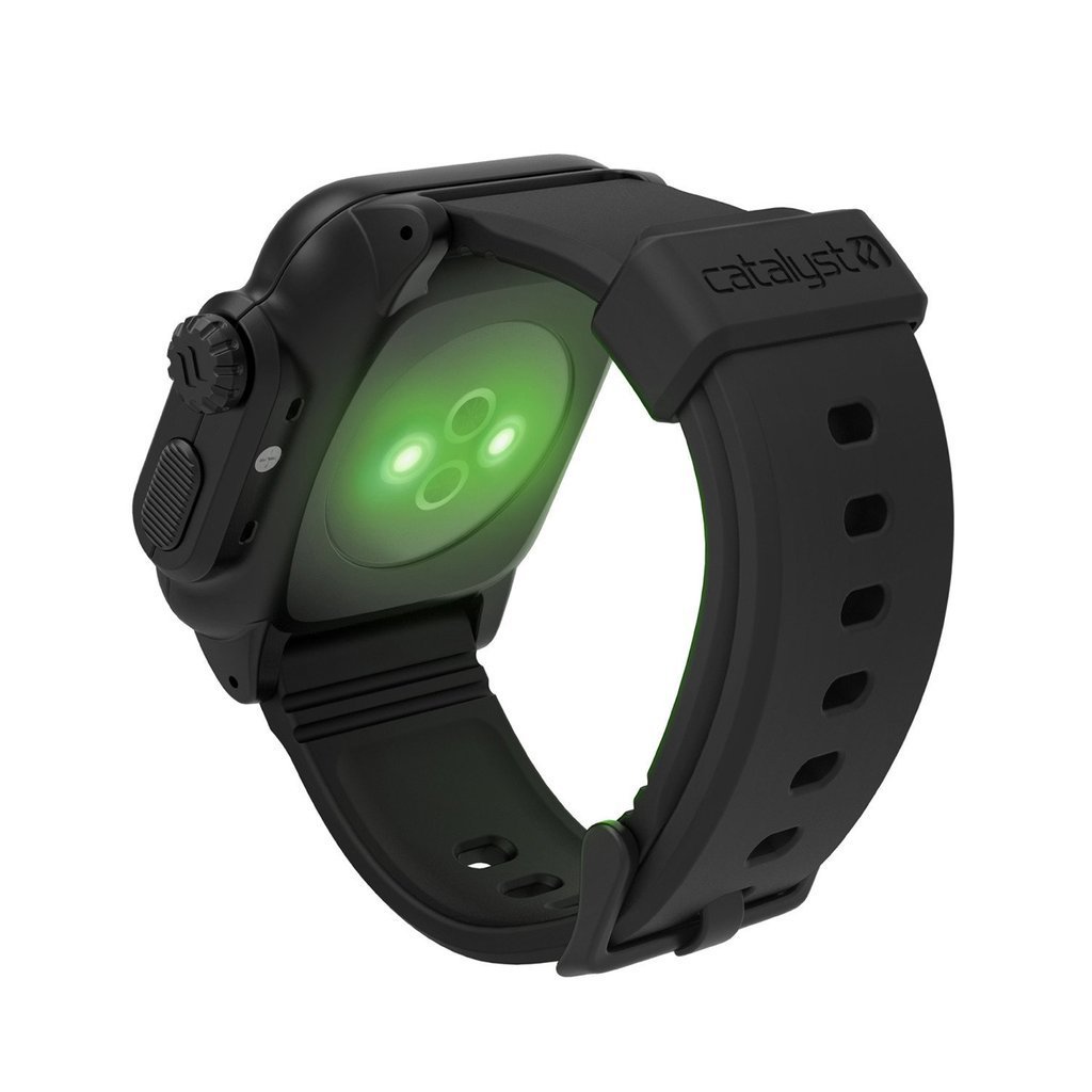 Waterproof case for Apple Watch 42mm Series 2 & 3 With Premium Soft Silicone - Resistant [rugged protective case], Stealth Black - Image 3